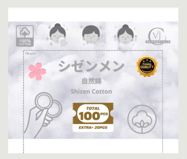 VJC ESSENTIALSの高級コットンパフ